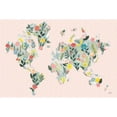 thumbnail image 3 of Marshall, Laura 18x13 Black Modern Framed Museum Art Print Titled - Wild Garden World Blush, 3 of 5