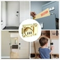 thumbnail image 7 of Uxcell Combination Cabinet Latch Keyless Drawer Lock 3-Digit Password Cabinet Lock Safety Lock Gold, 7 of 7