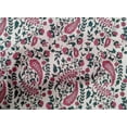 thumbnail image 4 of oneOone Cotton Poplin Fabric Leaves|Floral & Paisley Block Decor Fabric Printed BTY 56 Inch Wide, 4 of 4