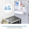 thumbnail image 4 of Matsuzay Estante de refrigerador multifuncional blanco, estante de pared lateral para lavadora de horno microondas de hierro forjado, estante Cocina y Comedor Blanco S Matsuzay HA027024-01, 4 of 6
