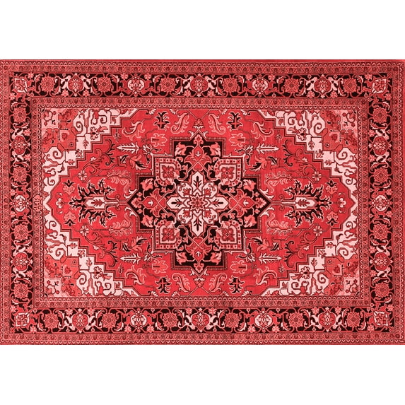 Ahgly Company Indoor Rectangle Persian Red Traditional Area Rugs, 2' x 3'