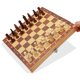 thumbnail image 2 of Juego de ajedrez Juego de ajedrez plegable de madera magnética con tablero de juego de fieltro Table TOMSHOO Juego de ajedrez, 2 of 7