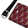 thumbnail image 2 of Wonder Woman Movie Red Logo Pattern Rectangle Leather Luggage Card Suitcase Carry-On ID Tag, 2 of 8