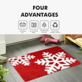 thumbnail image 5 of Xuniizn Christmas Door Mat Xmas Welcome Christmas Mat Non-Slip and Washable Winter Doormat Rubber Back Snowflakes Door Mat Rugs for Indoor Outdoor, Christmas Decorations for Home, 5 of 7