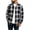 Black, variant on Vintage Brushed Flannel Shirts for Men Button Down Long Sleeve Fall Outerwear Casual Plaid Pocket Business Daily Commute Leisure Tops