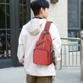 thumbnail image 4 of Men's Sling Bag Lightweight Crossbody Chest Bag Water Repellent Casual Daypack For Travel Outdoor Daily Use, 4 of 6