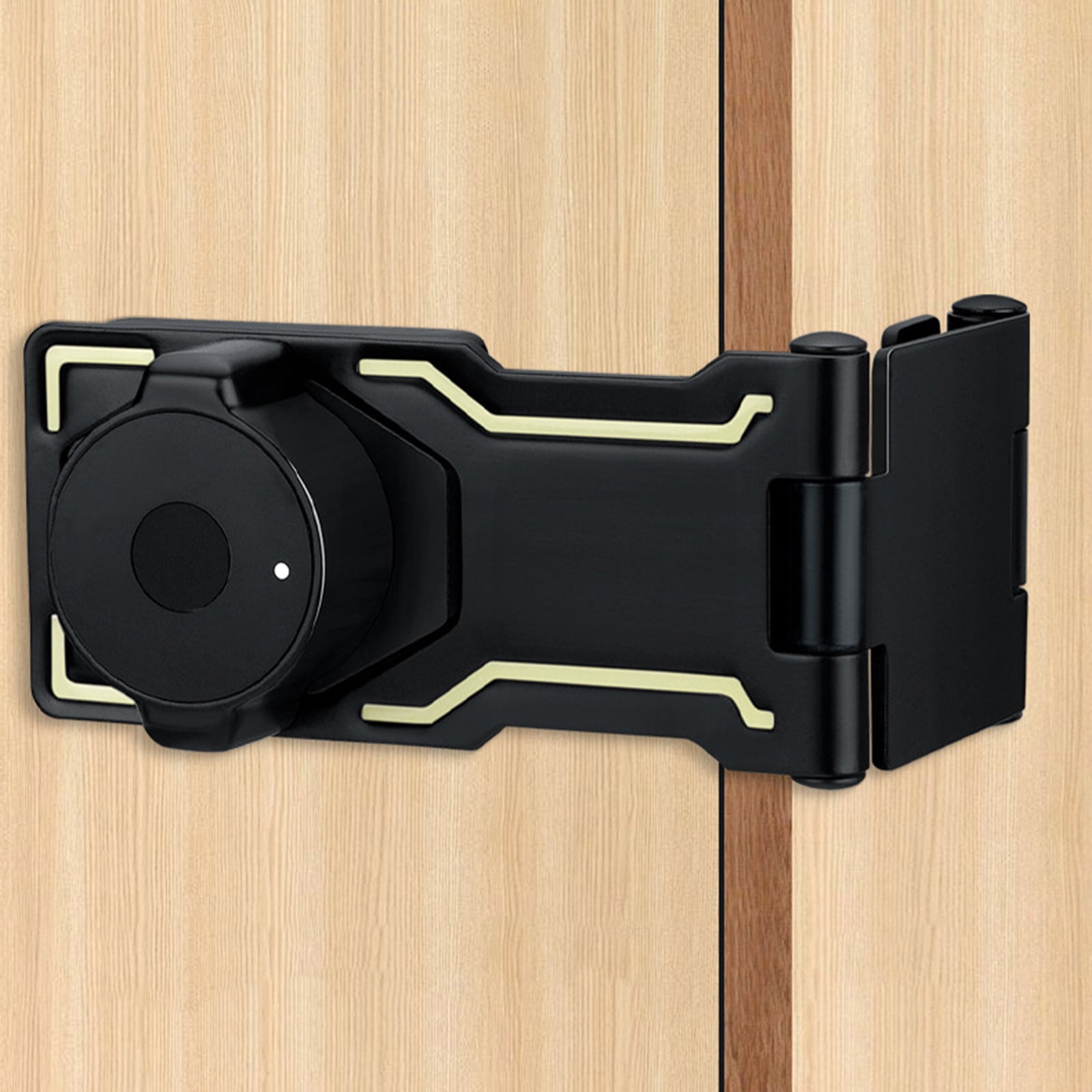 Keyless Cabinet Lock Fingerprint Recognition Lock Cabinet Keyed Hasp Lock for Drawers, Cabinets, Cupboard Enduring