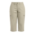 thumbnail image 6 of Stamzod Plus Size Capris for Women Outdoor Travel Hiking Capri Pants with Pockets Summer Work Cropped Pants 2026 Khaki XL, 6 of 9