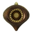 thumbnail image 6 of Northlight 8" Retro Reflector Shatterproof Onion Drop Christmas Ornament - Orange/Gold, 6 of 7