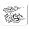 thumbnail image 1 of SIDONKU Beautiful Mermaid Girl Sitting Sensual and Dangerous Ocean Siren in Retro Sea Fantasy Spirituality Mousepad Mouse Pad Mouse Mat 9x10 inch, 1 of 1