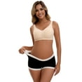 thumbnail image 4 of Unique Bargains Women's Low Waist Pregnancy Seamless Ladies Panties 2XL Black, 4 of 6
