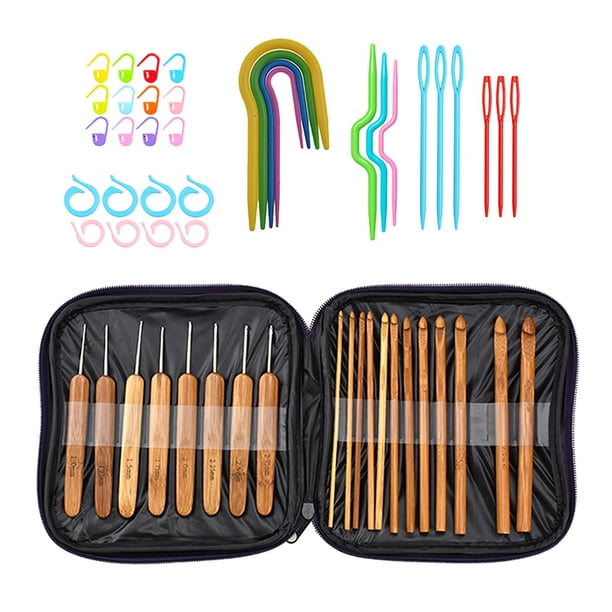 Paquete de 20 ganchos de , mangos de ergonómicos de agarre suave, de con estuche de almacenamiento, s de tejer