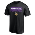 thumbnail image 2 of Men's Black Minnesota Vikings Gain Ground T-Shirt, 2 of 3