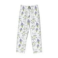 thumbnail image 4 of Xecao Lavender Flowers Men's Straight Lounge Pajama Pants: The Ultimate in Comfortable Sleepwear, 4 of 9