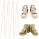 thumbnail image 3 of Guardurnaity 4 piezas de cordones planos para entrenador de una sola capa de 8mm, cordones de repuesto para zapatos, accesorios para correr, zapatos Accesorios de calzado Beige, 3 of 6