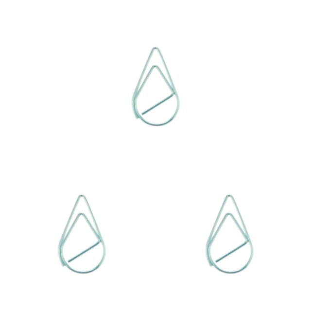 Clip de Papel Moyic 30 Piezas Metal Forma de Gota de Agua Plateado Estilo Simple