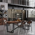 thumbnail image 3 of Hunter - Rafner 1-light Natural Black Iron, Medium Size Pendant Light, Dimmable, Geometric Style, Geometric Shaped, for Bedrooms, Dining, Living Rooms - 19451, 3 of 7