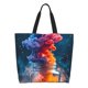 thumbnail image 1 of Fotbe Modern Art Red And Blue Colors Bolsa Tote Estética de Lona con Estampado para Mujer - Bolsa Reutilizable de Hombro Casual para Vacaciones, Compras, Trabajo y Gimnasio, 1 of 8