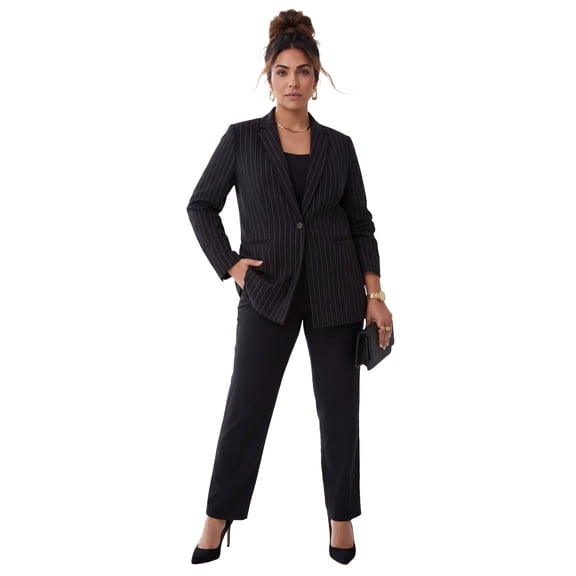 Catherines Women's Plus Size Right Fit; Curvy Blazer