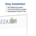 thumbnail image 5 of NIUBEE Acrylic Sign Holder 8.5 x 11 Wall Mount Flyer Holders, Plastic Sign Holder with 3M Tape Adhesive,Clear Wall Mount Acrylic Frame for Home, Office, Store, Restaurant- No Drilling,6Pcs, 5 of 8