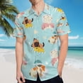 thumbnail image 5 of High Quality Hawaiian Shirts for Men Short Sleeve Aloha Beach Shirt Floral Summer Casual Button Down Shirts Blouses ERRSLW, 5 of 7