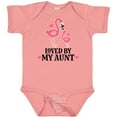 thumbnail image 3 of Inktastic My Aunt Loves Me Flamingo Niece Girls Baby Bodysuit, 3 of 5