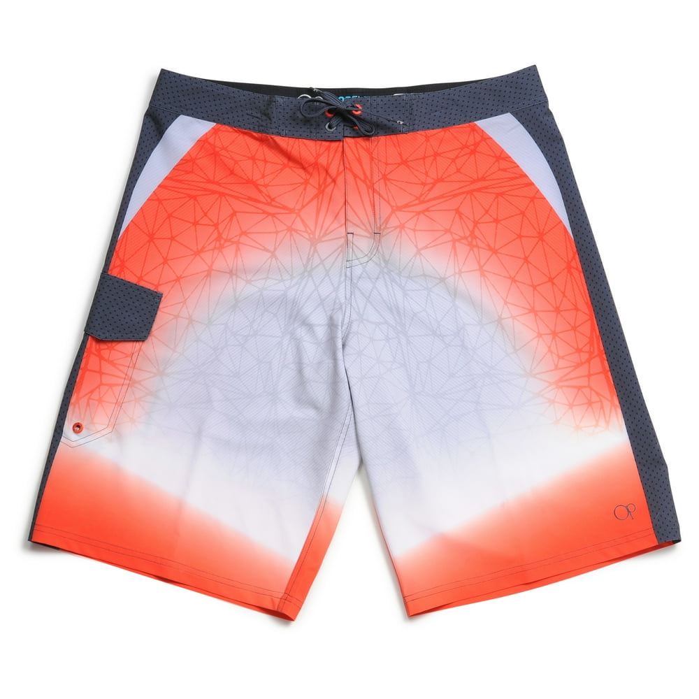 Ocean Pacific Men's Gradient Boardshort Swim Shorts Wild PaprikaSZ