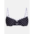 thumbnail image 5 of No Boundaries Polka Dot Underwire Bikini Top, Women's XXS-XXL, 5 of 5