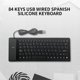 thumbnail image 3 of Teclado Español Plegable Hugo para Computadora Portátil USB, 3 of 10