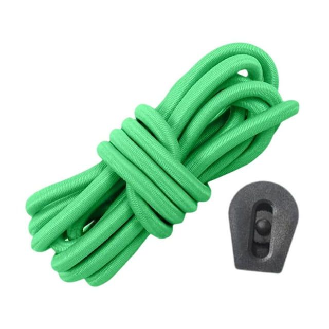 pitrice Cordon Élastique Élastique Antidérapant Boucle d'Eau Réglable Vert 250 cm