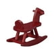 thumbnail image 4 of Mini caballo mecedora adorno de madera niño juguete juguete casa decorativo prop (rojo), 4 of 5