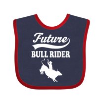 Inktastic Future Bull Rider Rodeo Riding Boys Baby Bib