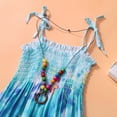 thumbnail image 3 of Baby Girls Rainbow Dress Toddler Princess Sleeveless Halter Beach Tutu Sundress, 3 of 5