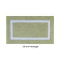 thumbnail image 4 of Better Trends 3 Piece Bathroom Rugs Set 100% Cotton Soft Bath Mat Water Absorbent, Reversible, Machine Washable for Home, Bathroom Decor Toilet Base Contour Mat, Hotel Multi Collection - Sage/White, 4 of 7