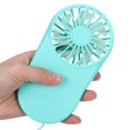 thumbnail image 2 of Mini ventilador de bolsillo con ajuste de 3 velocidades ventilador de carga USB portátil para viajes al aire libre azul, 2 of 8