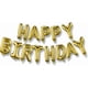 thumbnail image 1 of Happy Birthday Banner (3D Gold Lettering) Mylar Foil Letters | Inflatable Party Decor and Event Decorations for Kids and Adults | Reusable, Ecofriendl, 1 of 4
