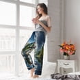 thumbnail image 5 of Daiia Largemouth Bass Jumping Out of The Water Pattern Women's Sleep Pant with Pockets and Drawstring,Pajama Pants-Medium, 5 of 6