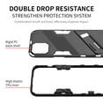 thumbnail image 2 of Decase Slim Case for iPhone 14 Plus Heavy Duty Shockproof Case with Built-in Kickstand Double Drop and Scratch Resistant Hybrid Case Silver,for iPhone 14 Plus, 2 of 8