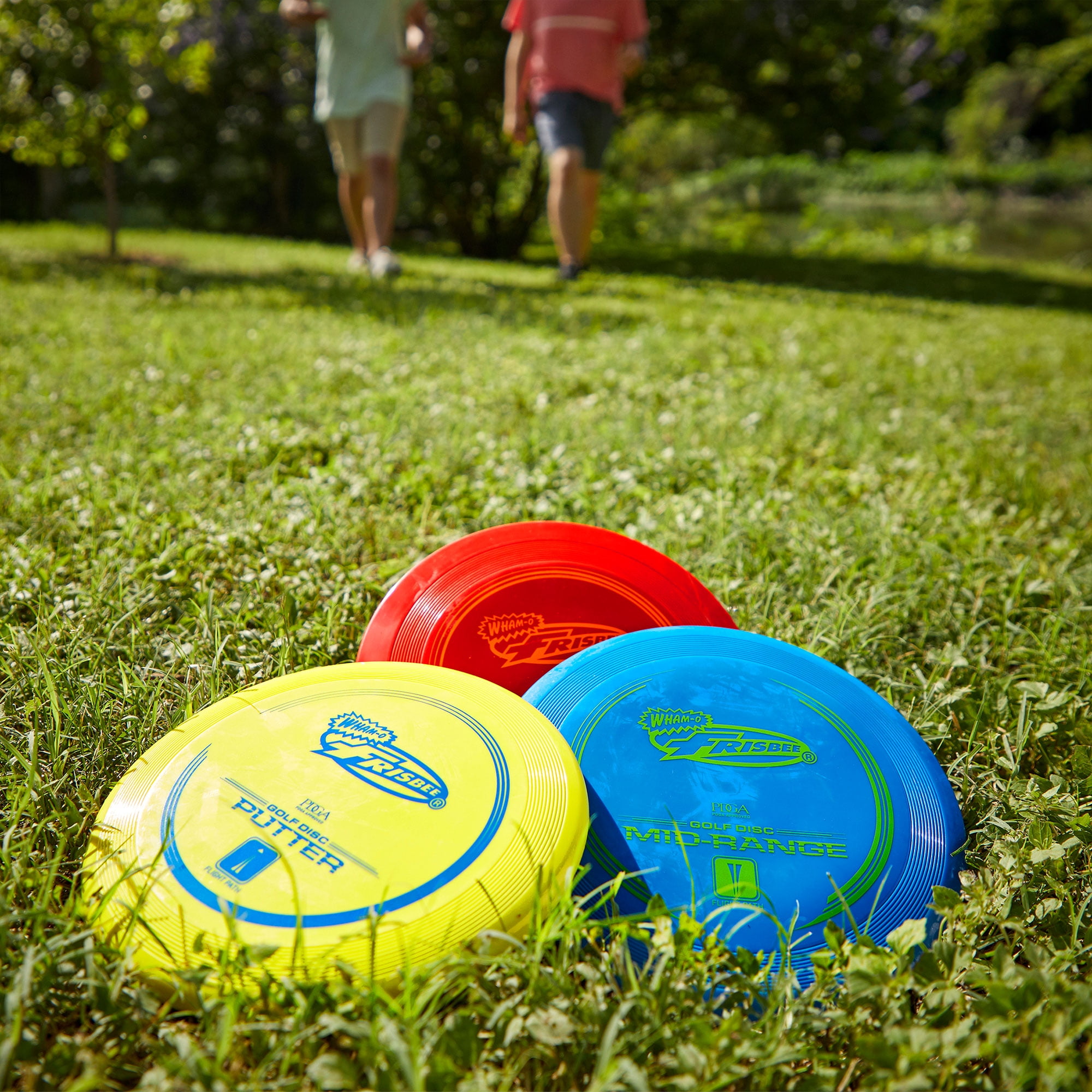 Wham-O Frisbee Yard Golf Disc 3 Pack with Driver, Mid-Range, and Putter Discs