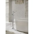 thumbnail image 3 of Delta Cassidy Traditional Floor Mount Tub Filler Trim - Less Handle, Polished Nickel, 3 of 7