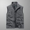 thumbnail image 2 of Birdeem Jackets for Men Mens Quick-Drying Work Clothes Jacket Solid Color Stand-Up Collar Zipper Waistcoat, 2 of 12