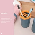 thumbnail image 4 of OULII 2Set Portable Toothbrush Holder Plastic Sky-blue Toothbrush Storage Case Outdoor Daily Use, 4 of 8