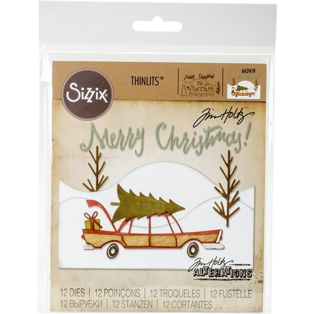 Sizzix Thinlits Die Set 12PK Home for the Holidays by Tim Holtz