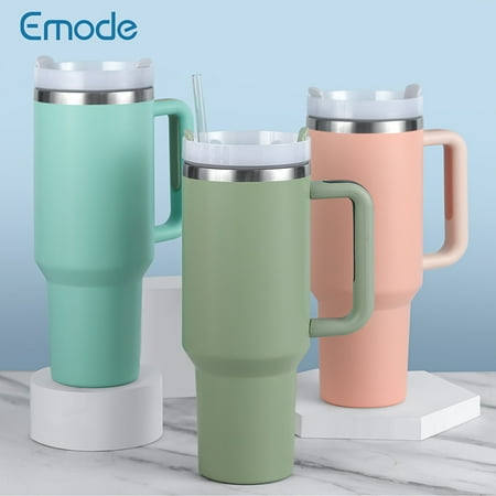 

Emode 40oz Stainless Steel Insulated Coffee Mug with Handle Multipurpose Reusable Travel Cup Machine Washable Tumbler - 1 Pack