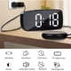 thumbnail image 4 of Reloj despertador con vibración súper fuerte y vibrador for cama, multifuncional, con doble puerto USB for personas sordas o con problemas de audición y que duermen profundamente, 4 of 6