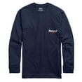 thumbnail image 2 of Natural Light Natty History Rowdy Gentleman Long Sleeve Navy Blue T-Shirt-Small, 2 of 5