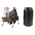thumbnail image 6 of Country Western Cowboy Horse Saddle Silver Conchos Salt Pepper Shakers Holder, 6 of 7