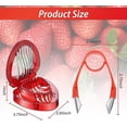 thumbnail image 2 of Juego de cortadores de fresas de 2 piezas, removedor de tallos de descascaradora de fresas, 2 of 5