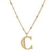 thumbnail image 2 of Collar Inicial de Mujer Letra A LuckyLy, Acero Inoxidable, Baño de Oro 18k y Zirconia Cúbica, Modelo Olga dorado UNITALLA, 2 of 8
