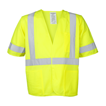

Ironwear 1291 Class 3 Polyester Mesh Safety Vest w/ 3 Pockets